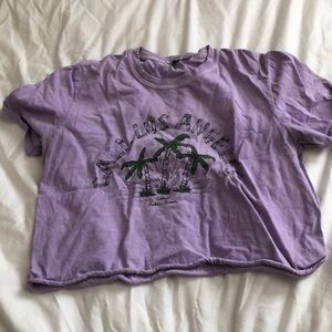Urban outfitters purple crop top